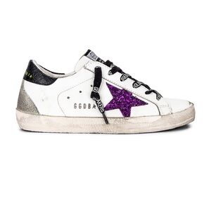 GOLDEN GOOSE
Superstar Sneaker in White, Purple, Black & Ice